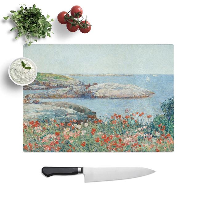 Poppies on the Isles of Shoals by Childe Hassam Chopping Board East Urban Home Size: 0.4cm H x 28.5cm W x 39cm L on Productcaster.