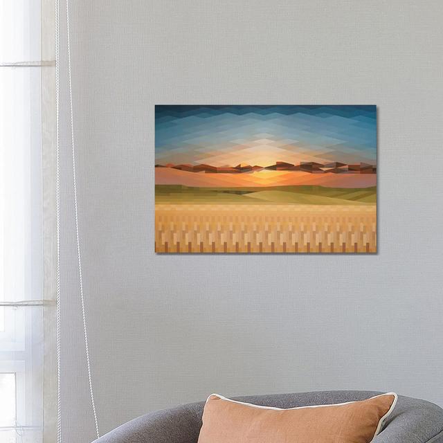 Sunsrise Fields by - Wrapped Canvas Ivy Bronx on Productcaster.