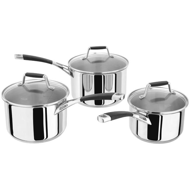 Stellar Induction 6 - Piece Non-Stick Stainless Steel Cookware Set Stellar on Productcaster.