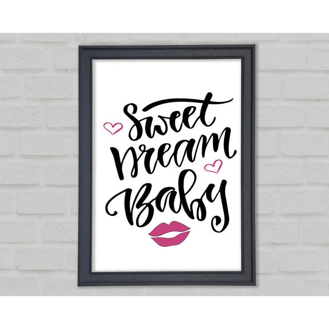 Sweet Dream Baby 1 Framed Print Wall Art Happy Larry Size: 29.7cm H x 42cm W x 1.5cm D, Format: Gray Framed Paper on Productcaster.