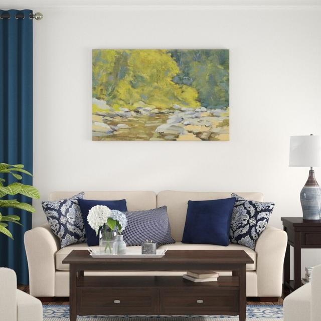 Chesterfield Gorge by Stephen Calcasola - Wrapped Canvas Painting Print Blue Elephant Size: 81cm H x 122cm W on Productcaster.