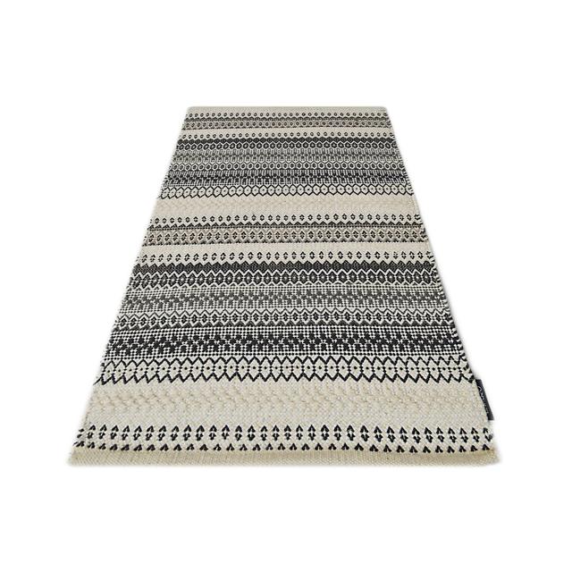 Saffron Handmade Kilim Cotton Beige/Navy Rug Bakero Rug Size: Rectangle 160 x 230cm on Productcaster.