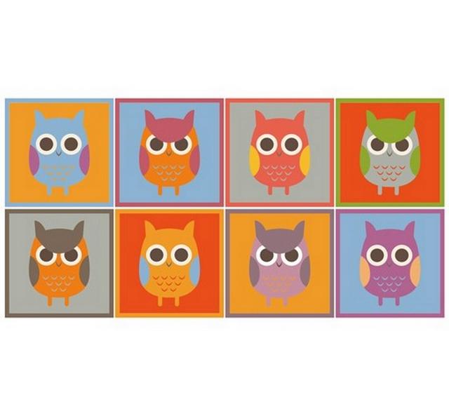 Owl Wall Sticker East Urban Home Size: 120cm H x 240cm W on Productcaster.