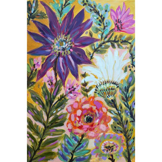 Garden Of Whimsy I by Karen Fields - Wrapped Canvas Painting Rosalind Wheeler Size: 91cm H x 61cm W on Productcaster.