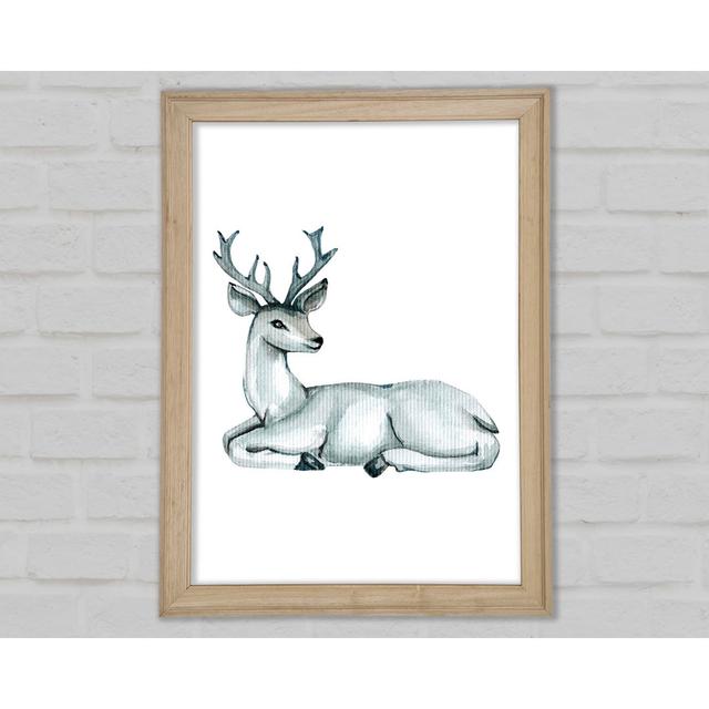 Female Deer Resting - Single Picture Frame Art Prints Union Rustic Size: 42cm H x 29.7cm W x 1.5cm D on Productcaster.