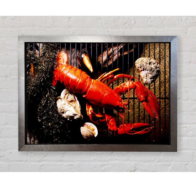 Lobster Barbeque - Single Picture Frame Art Prints Bright Star Size: 59.7cm H x 84.1cm W x 3.4cm D on Productcaster.