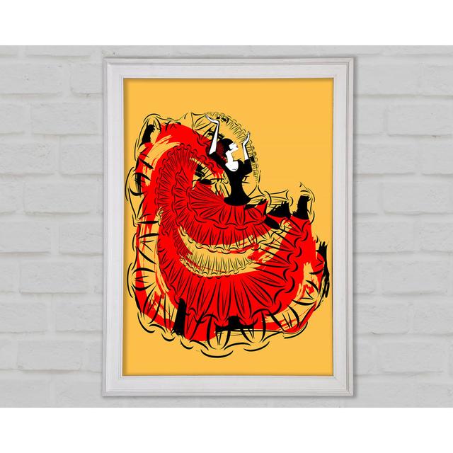 Flamenco 3 Framed Print Bright Star Size: 29.7cm H x 21cm W x 1.5cm D on Productcaster.