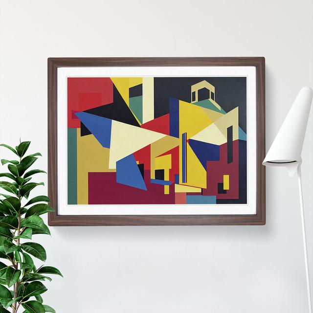 Abstract Art Suprematism Vol.4 - Single Picture Frame Painting Metro Lane Size: 46cm H x 64cm W x 2cm D, Frame Colour: Walnut on Productcaster.