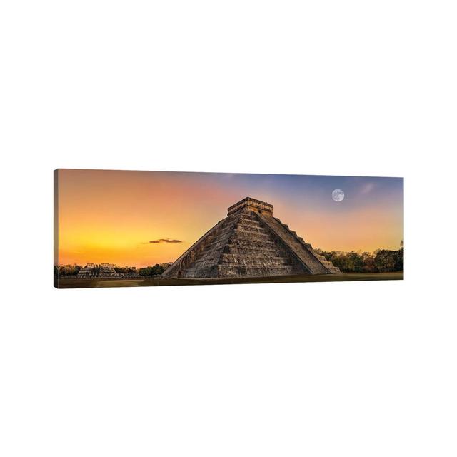 Mayan Twilight by Jonathan Ross Photography - Wrapped Canvas Panoramic Print Brayden Studio Size: 50.8cm H x 152.4cm W x 3.81cm D on Productcaster.