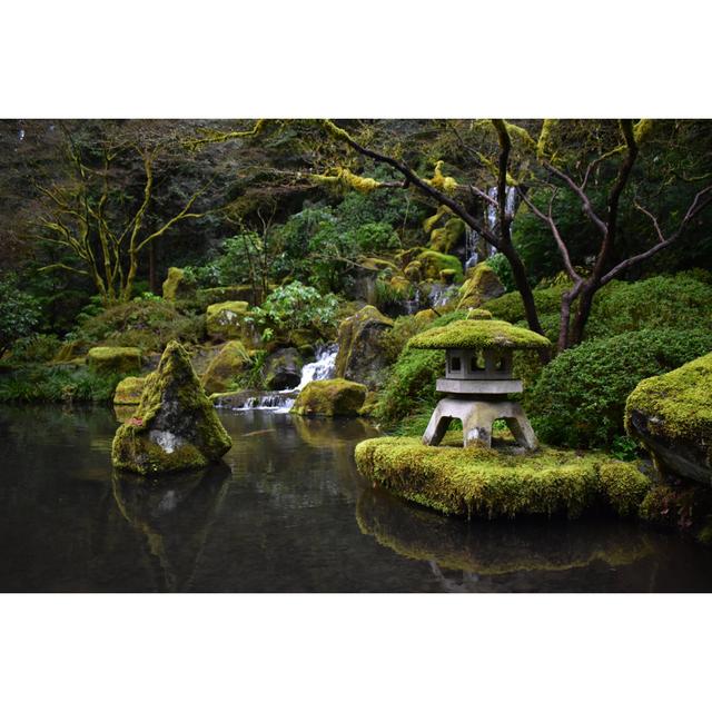 Zen Garden Scene by Jared Stine - Wrapped Canvas Print Alpen Home Size: 61cm H x 91cm W on Productcaster.