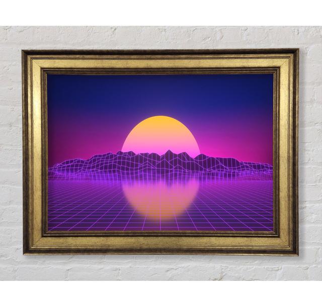 The Sun Retro - Print Bright Star Size: 100cm H x 141.4cm W x 8cm D on Productcaster.