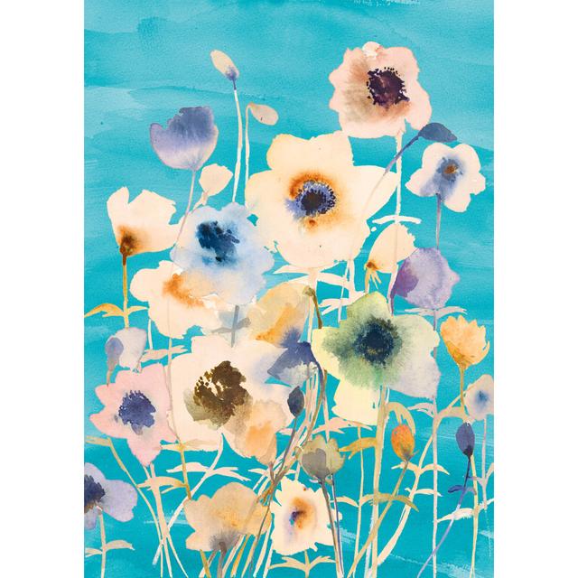 The Flowers - Wrapped Canvas Art Prints Rosalind Wheeler Size: 76cm H x 51cm W on Productcaster.