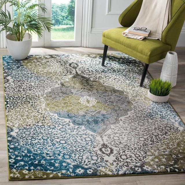 Wymore Damask Machine Woven Area Rug Latitude Vive Rug Size: Rectangle 160 x 230cm on Productcaster.