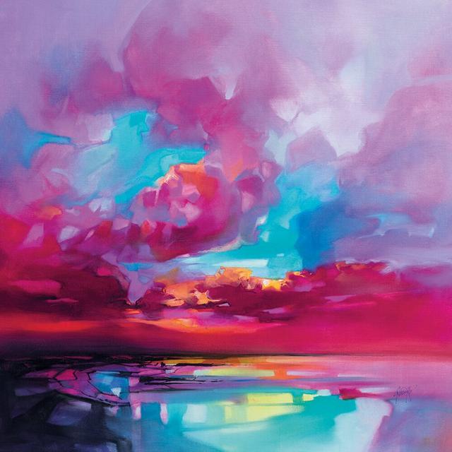 'Vortex' by Scott Naismith - Wrapped Canvas Painting Print Ebern Designs Size: 85 cm H x 85 cm W x 3.8 cm D on Productcaster.