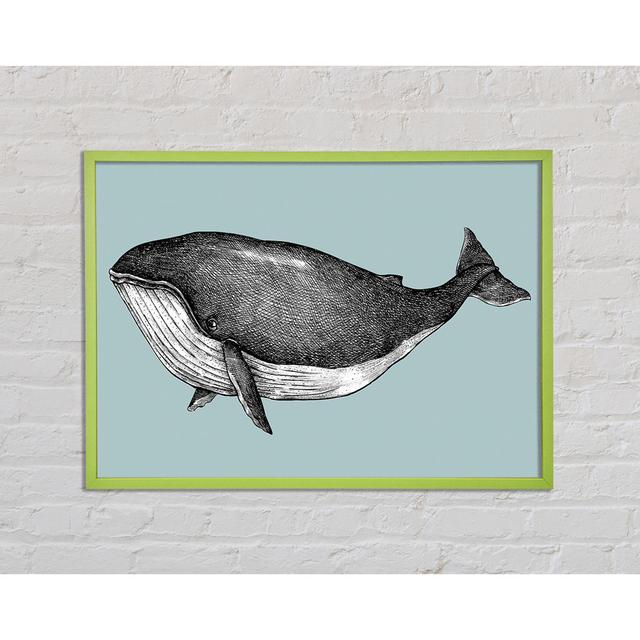 Ancel Big Fat Whale - Single Picture Frame Art Prints Highland Dunes Size: 42cm H x 59.7cm W x 2cm D on Productcaster.