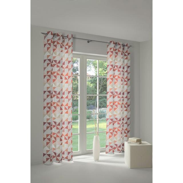 Berlare Panel Wirth Curtain Colour: Terra, Panel Size: 132cm Width x 305cm Drop on Productcaster.