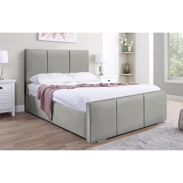 Eliza Bed Latitude Run Size: Super King (6'), Colour: Grey on Productcaster.