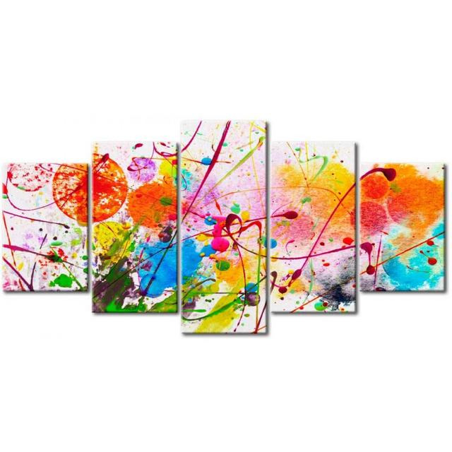 Gemälde'Summer of Colours' Mehrteiliges Bild auf verpackter Leinwand East Urban Home Größe: 100 cm H x 200 cm B x T on Productcaster.