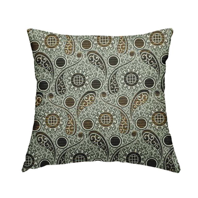 Cris Paisley Cushion with Filling Rosalind Wheeler Colour: Yellow/Black on Productcaster.