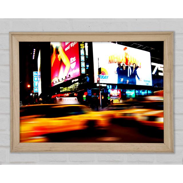 New York City Rush Hour - Single Picture Frame Art Prints Brayden Studio Size: 21cm H x 29.7cm W x 1.5cm D on Productcaster.