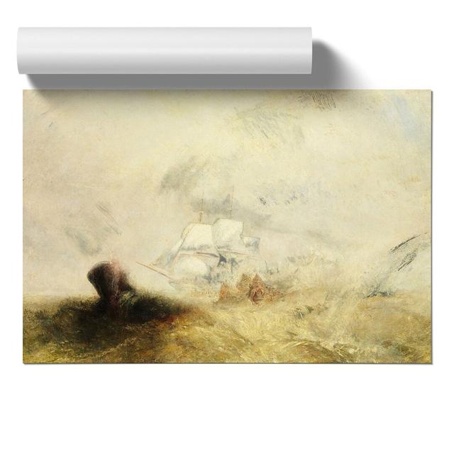 The Whale Ship by Joseph Mallord William Turner - Unframed Painting East Urban Home Size: 30cm H x 42cm W x 0.1cm D on Productcaster.