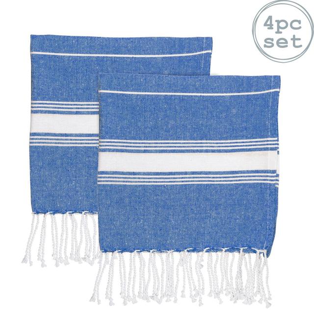 Cotton Bath Towels - Set of 4 (Set of 4) Nicola Spring Colour: Navy on Productcaster.