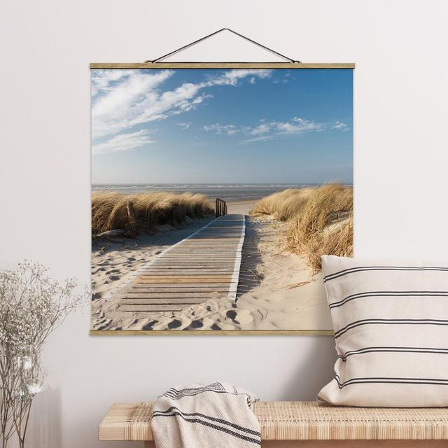 Baltic Sea Beach - Photograph Print on Glass East Urban Home Size: 80cm H x 80cm W x 0.3cm D, Format: Fabric on Productcaster.