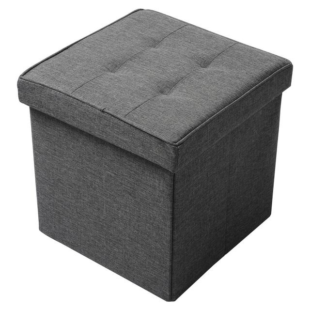 Hocker Fionne mit Stauraum 17 Stories Farbe der Polsterung: Grau on Productcaster.