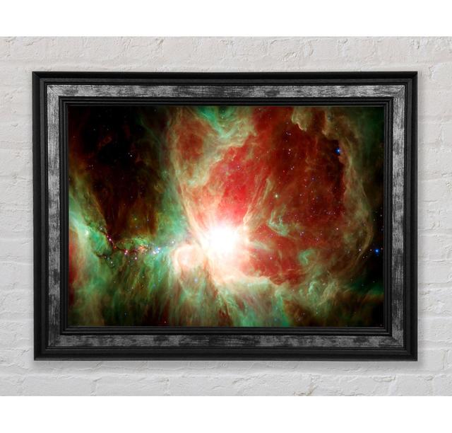 Space Gas Rainbow - Single Picture Frame Art Prints Bright Star Size: 100cm H x 141.4cm W x 8cm D on Productcaster.