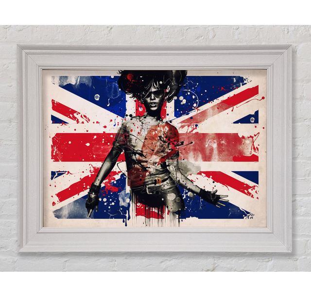 Union Jack Woman Gerahmter Druck Perspections Größe: 100 cm H x 141,4 cm B on Productcaster.