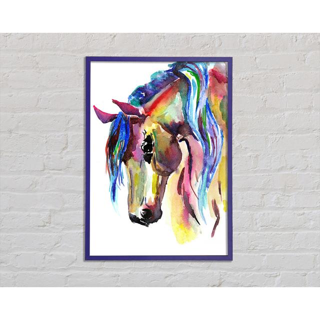 Unicorn Horse - Single Picture Frame Art Prints August Grove Size: 42cm H x 29.7cm W x 2cm D on Productcaster.