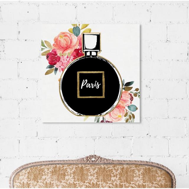 Floral Perfume - Print East Urban Home Size: 76cm H x 76cm W x 4cm D, Format: Wrapped Canvas on Productcaster.