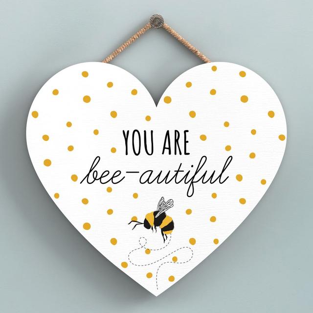 You Are Bee Autiful Wall Décor Maturi Size: 16cm H x 17cm W x 0.9cm D on Productcaster.