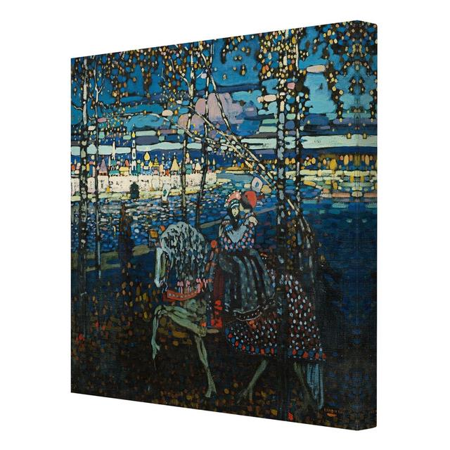 'Couple Riding' by Wassily Kandinsky - Wrapped Canvas Graphic Art Print East Urban Home Size: 60cm H x 60cm W x 2cm D on Productcaster.