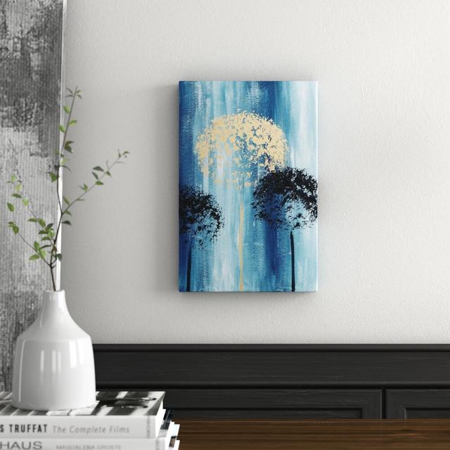 'Heavenly Dandelions' Acrylic Painting Print on Wrapped Canvas East Urban Home Size: 38cm H x 25cm W x 3.81cm D on Productcaster.