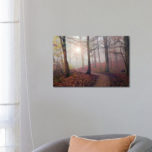 Autumn Sun by Leif Londal - Wrapped Canvas Photograph Union Rustic Size: 45.72cm H x 66.04cm W x 1.905cm D on Productcaster.