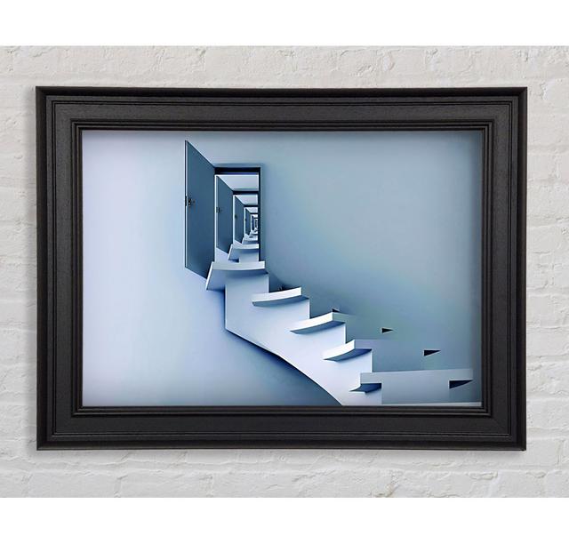 Stairway To Heaven Framed Print Ivy Bronx Size: 84.1cm H x 142.2cm W on Productcaster.