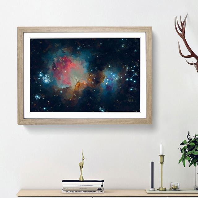 Universe in Abstract Vol.52 in Abstract - Picture Frame Graphic Art Print East Urban Home Size: 48cm H x 65cm W x 2cm D, Frame Option: Oak Framed on Productcaster.