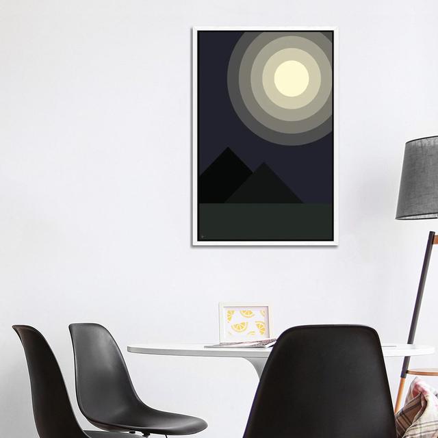 Full Moon Moonlight At Midnight Iin The Mountains by Lyman Creative Co. - Gallery-Wrapped Canvas Giclée on Canvas Corrigan Studio Size: 101.6cm H x 66 on Productcaster.