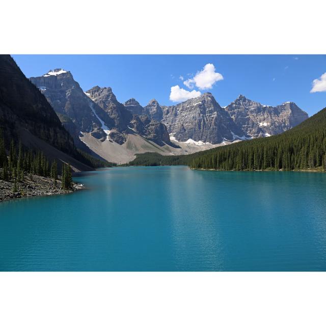 Lake Moraine - Wrapped Canvas Print Alpen Home Size: 30cm H x 46cm W on Productcaster.