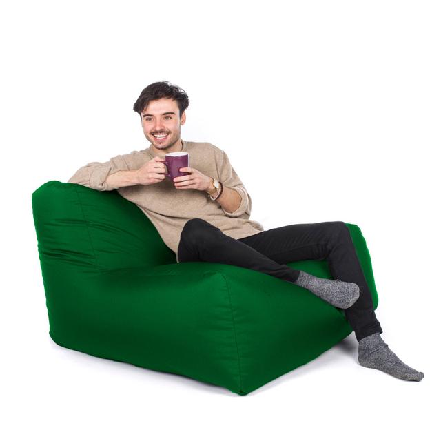 Maksimilian Indoor/Outdoor Lay-Z Chair Bean Bag Isabelle & Max Size: 70cm H x 80cm W x 90cm D, Upholstery Colour: Forest Green on Productcaster.