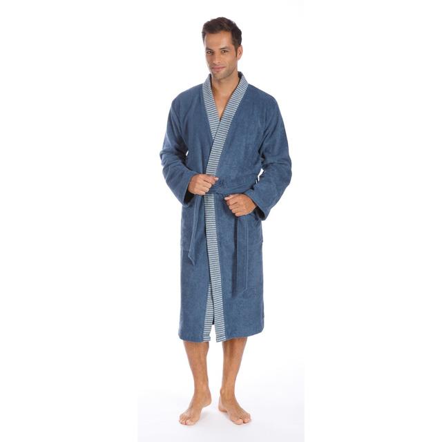 Bruno Bathrobe Egeria Size: 120cm L x 96cm W, Colour: Blue Rock on Productcaster.