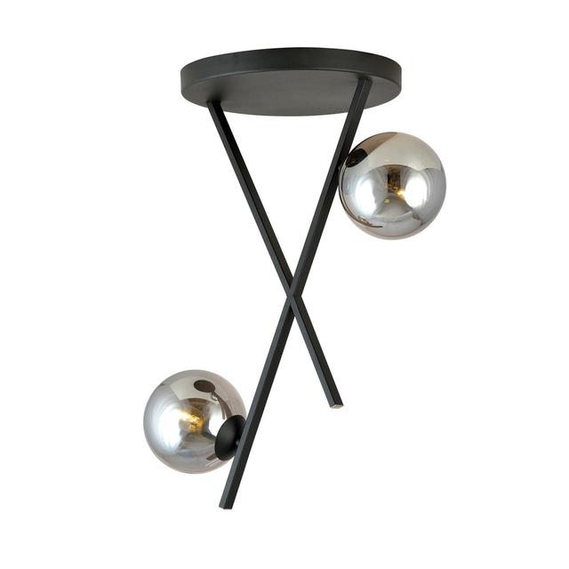 Abbiss 2 - Light Unique/Statement Chandelier with Accents Metro Lane Shade Colour: Graphite on Productcaster.