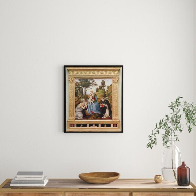 Virgin and Child with St. Jerome and St. Dominic by Filippo Lippi - Wrapped Canvas Art Print East Urban Home Size: Medium on Productcaster.