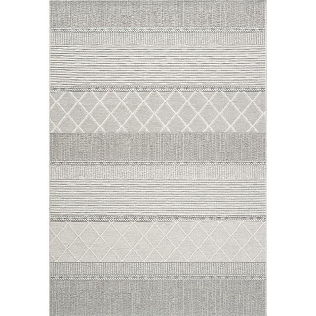 Driden Grey Area Rug Gracie Oaks Rug Size: Rectangle 140 x 200cm on Productcaster.