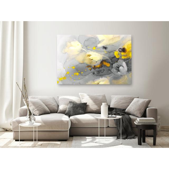 Canvas Print - Colorful Storm Of Flowers (1 Part) Wide Ivy Bronx Size: 80cm H x 120cm W on Productcaster.