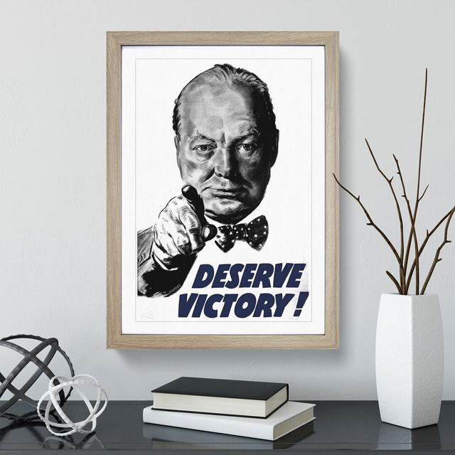 Winston Churchill War Recruitment - Picture Frame Graphic Art East Urban Home Frame Option: Oak Framed, Size: 48cm H x 36cm W x 2cm D on Productcaster.