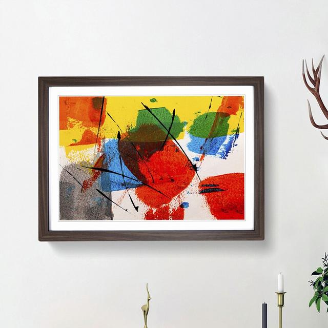 Abstract Art Painting Vol.44 by S.Johnson - Picture Frame Painting Print East Urban Home Frame Option: Walnut Framed, Size: 62cm H x 87cm W x 2cm D on Productcaster.