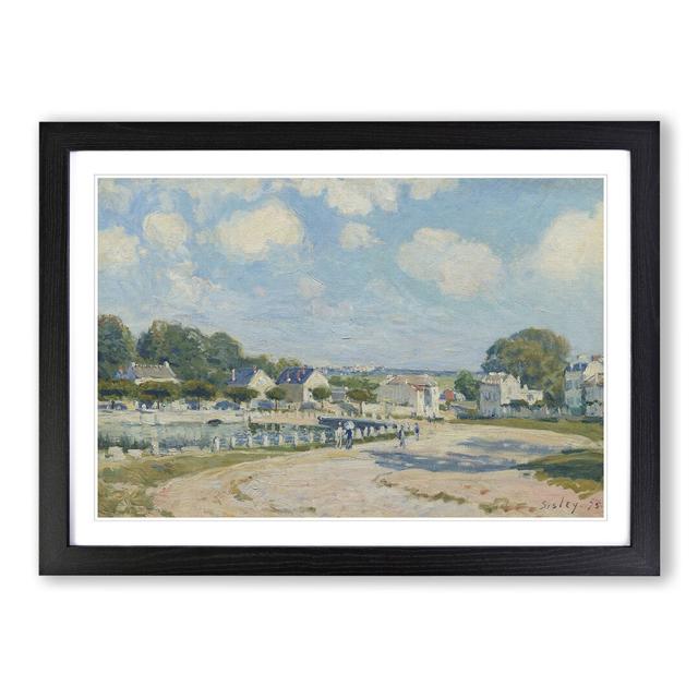 Watering Place at Marly by Alfred Sisley - Picture Frame Painting East Urban Home Size: 27cm H x 36cm W x 2cm D, Frame Option: Black on Productcaster.