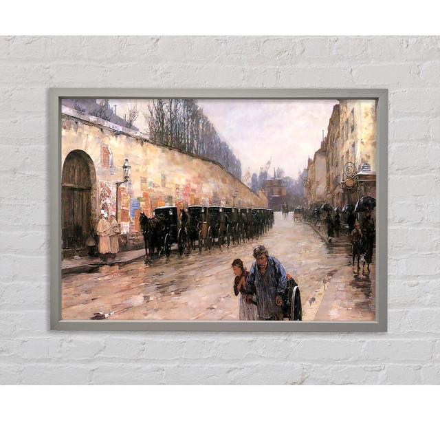 Hassam Rue Bonaparte Framed Print Marlow Home Co. Size: 84.1cm H x 118.9cm W x 3.3cm D on Productcaster.